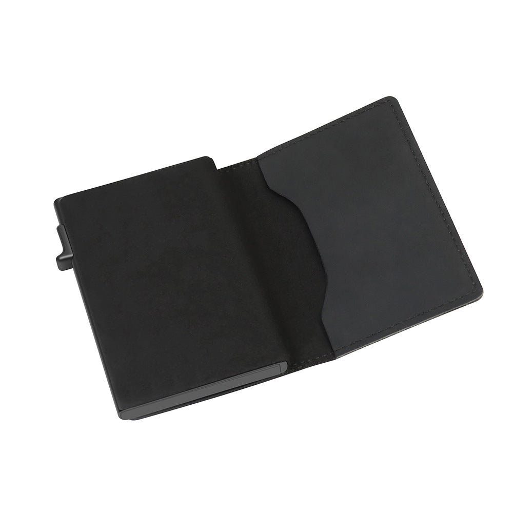 RFID Men's Wallet: Black Card Holder