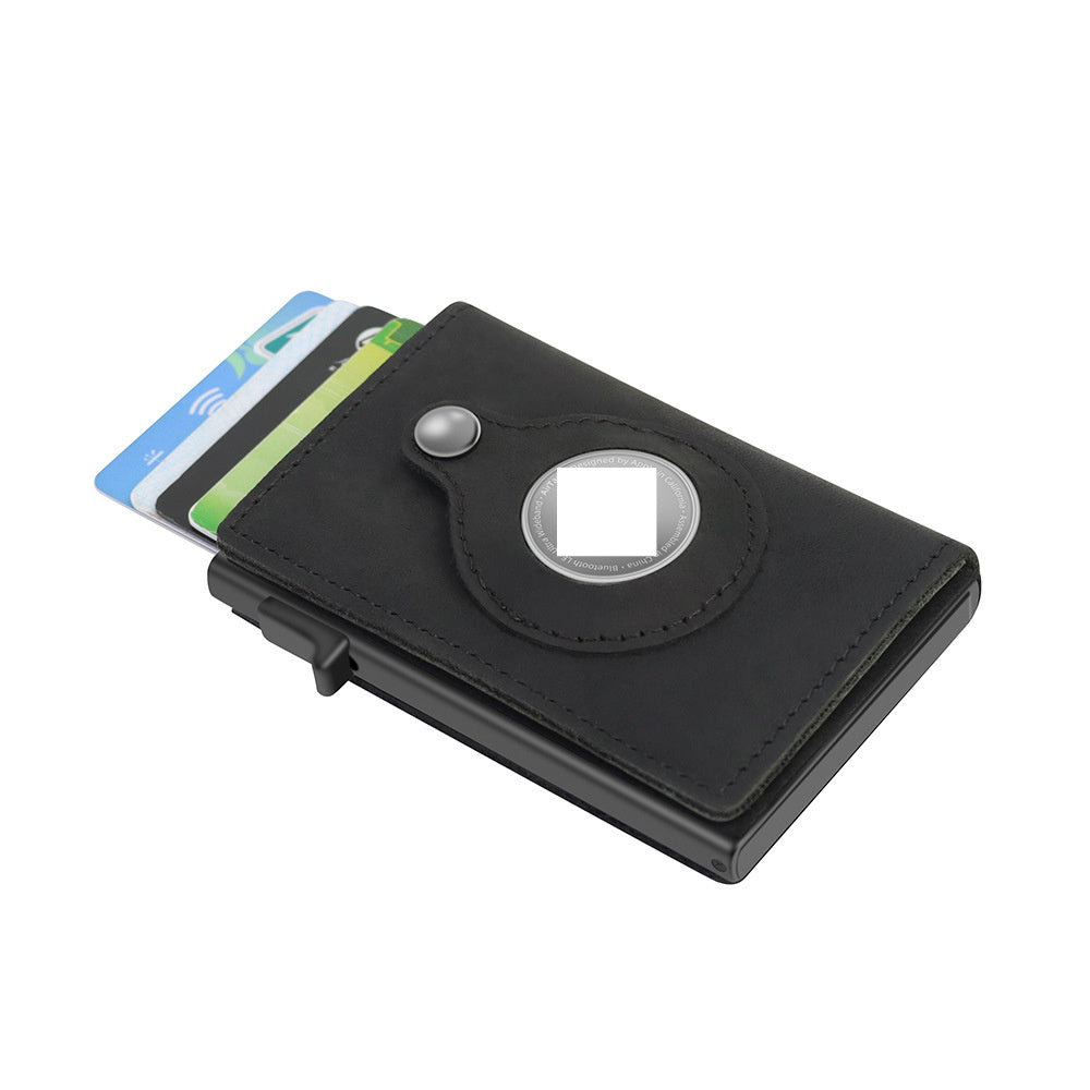 RFID Men's Wallet: Black Card Holder