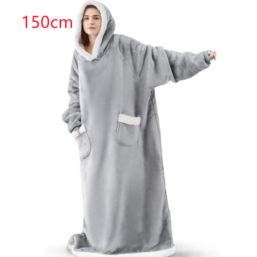 Winter Hoodie Blanket: Oversized Warm Pullover