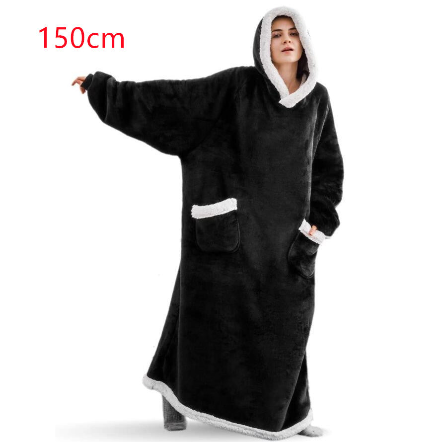 Winter Hoodie Blanket: Oversized Warm Pullover