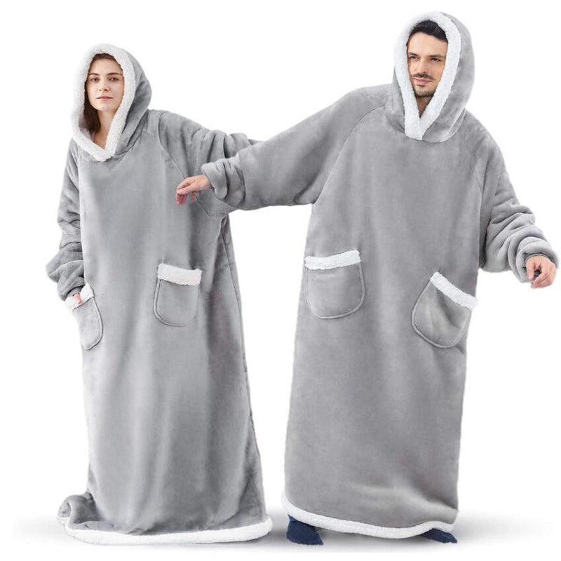Winter Hoodie Blanket: Oversized Warm Pullover