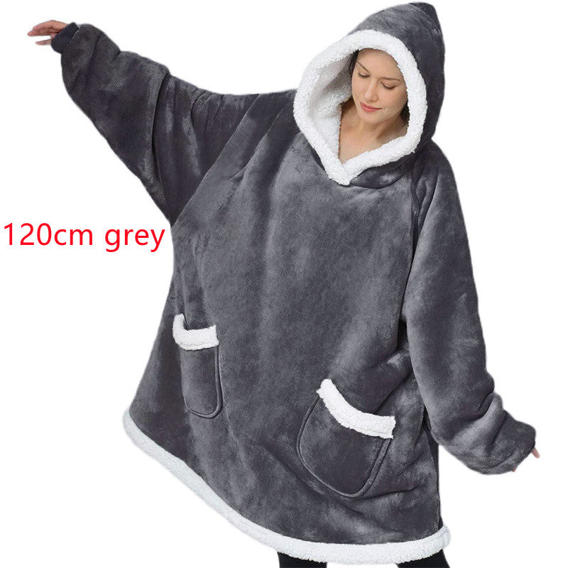 Winter Hoodie Blanket: Oversized Warm Pullover