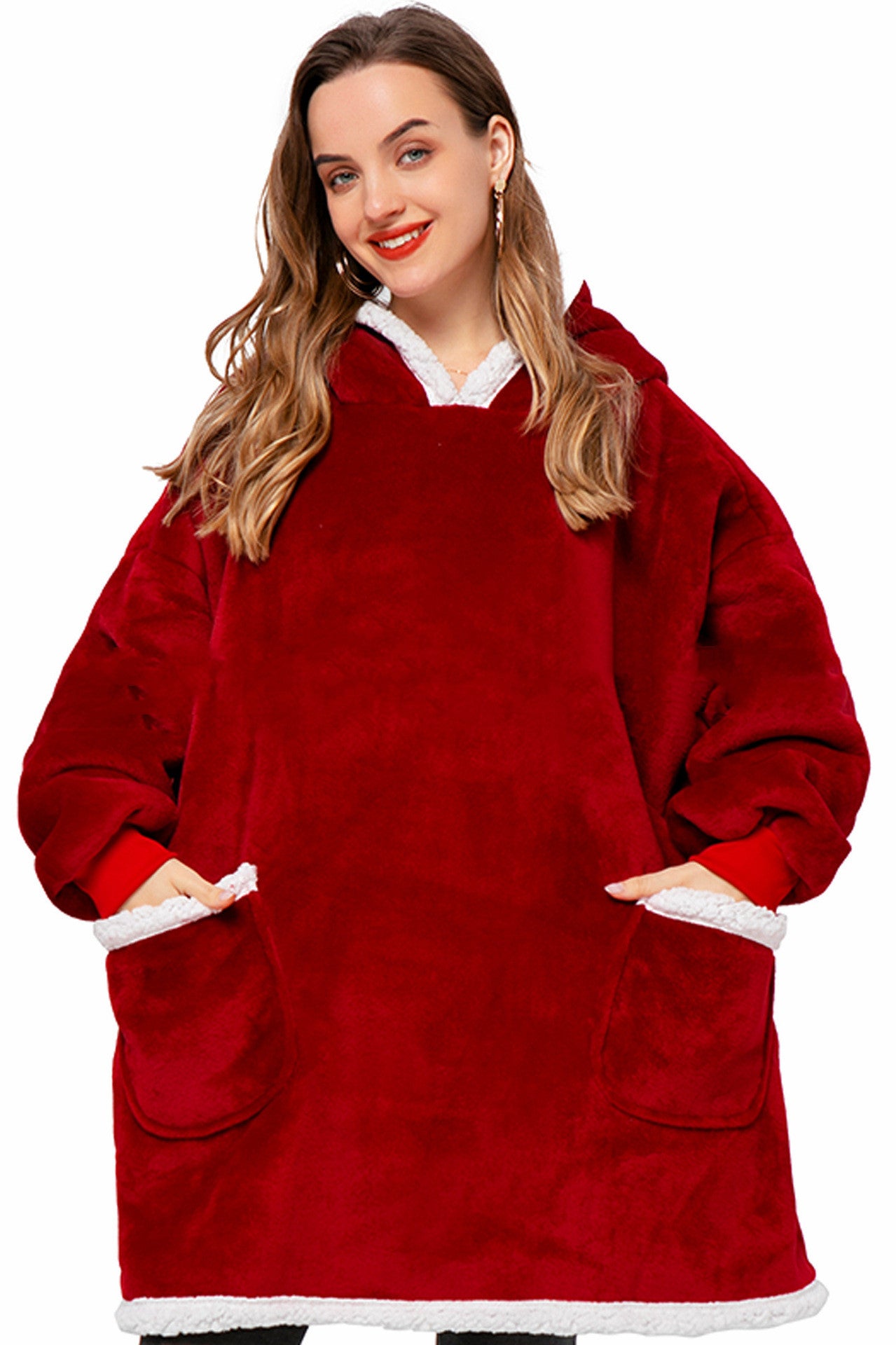Winter Hoodie Blanket: Oversized Warm Pullover