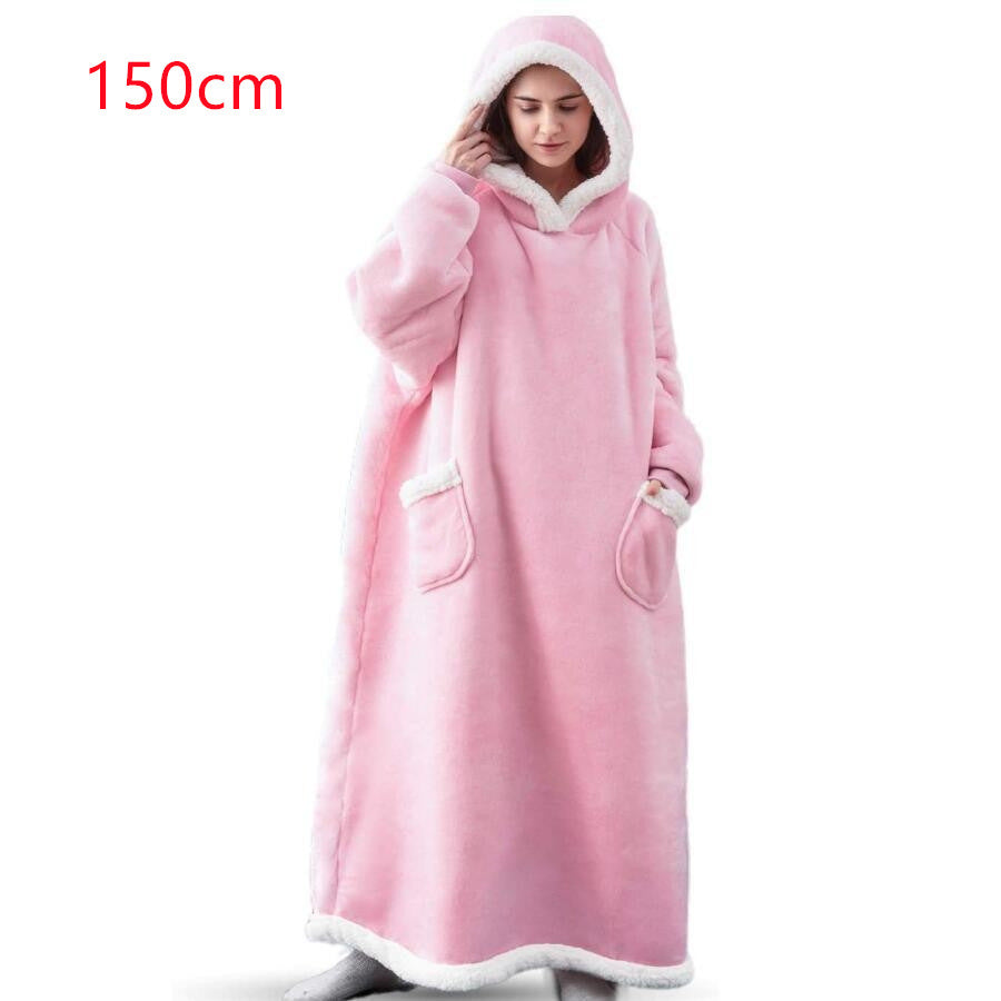 Winter Hoodie Blanket: Oversized Warm Pullover