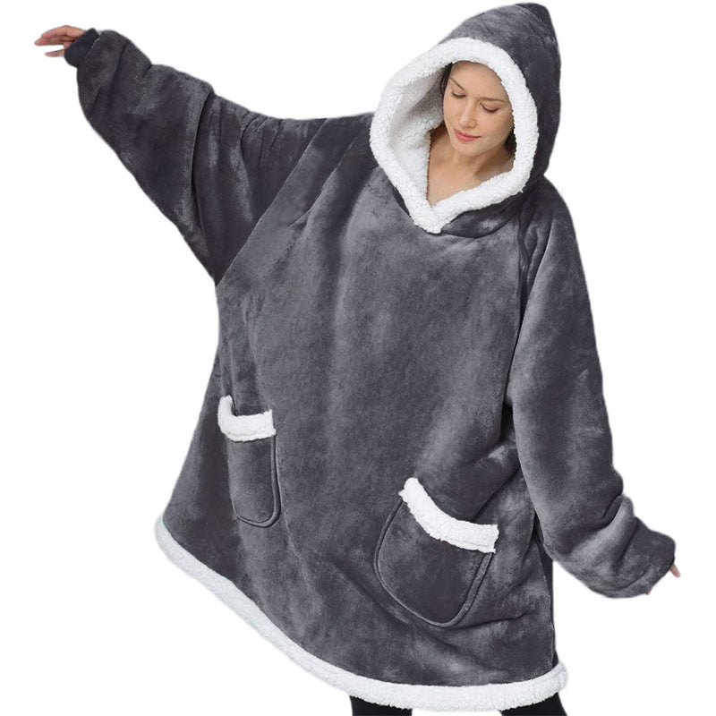 Winter Hoodie Blanket: Oversized Warm Pullover