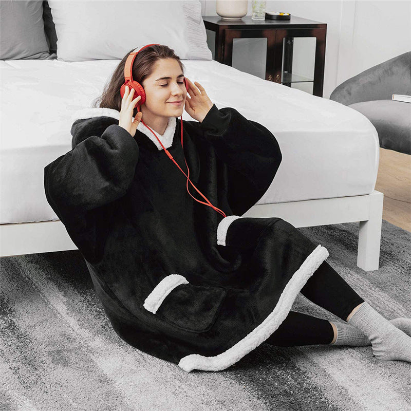 Winter Hoodie Blanket: Oversized Warm Pullover