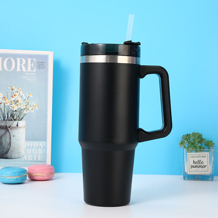 DIY Personalized Straw Coffee Insulation Cup: Portable Stainless Steel Travel Bottle