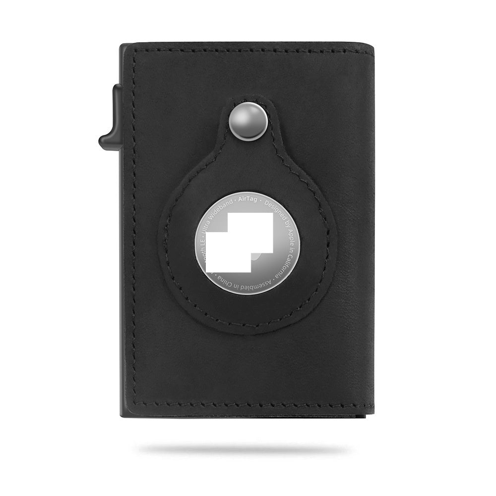 RFID Men's Wallet: Black Card Holder
