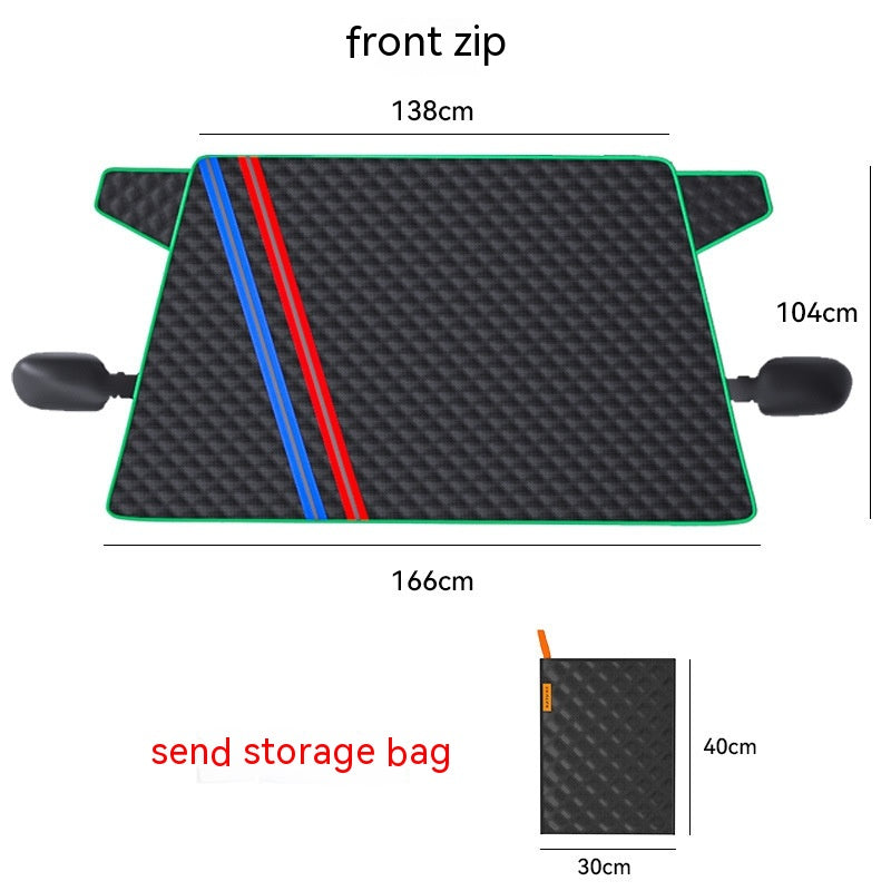 Winter Car Sun Shade Half Cover: Anti-Freeze & Rain Protection