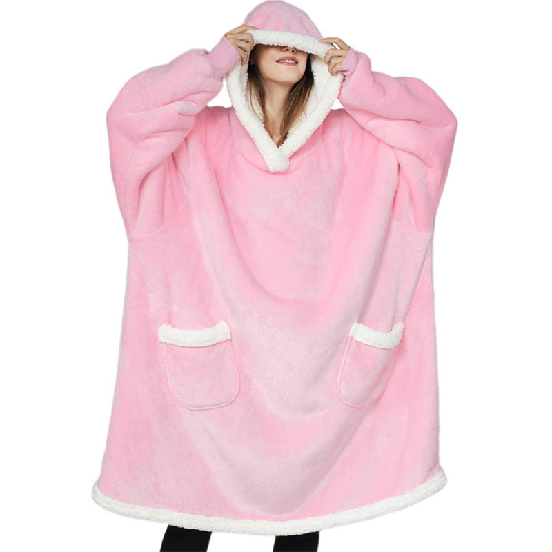Winter Hoodie Blanket: Oversized Warm Pullover