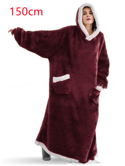 Winter Hoodie Blanket: Oversized Warm Pullover