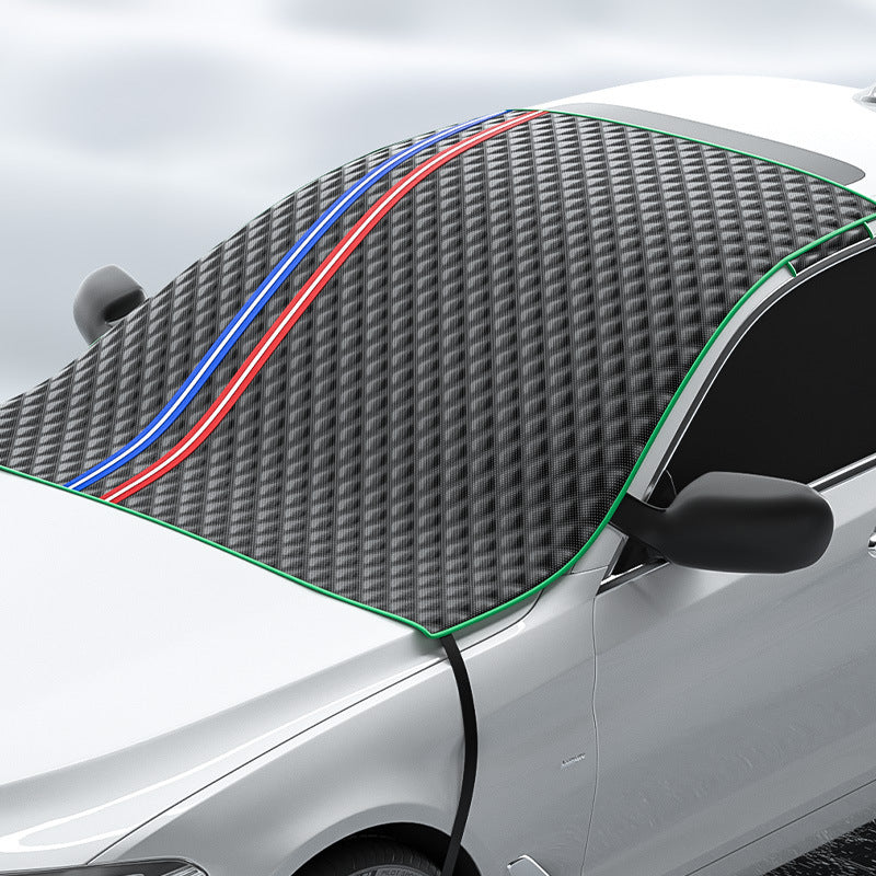 Winter Car Sun Shade Half Cover: Anti-Freeze & Rain Protection