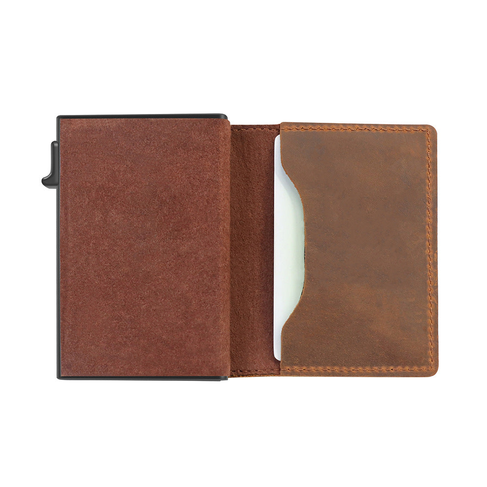 RFID Men's Wallet: Black Card Holder