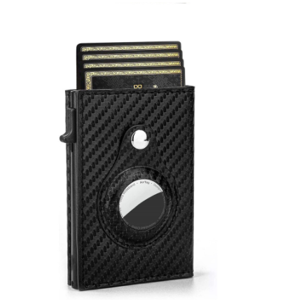 RFID Men's Wallet: Black Card Holder