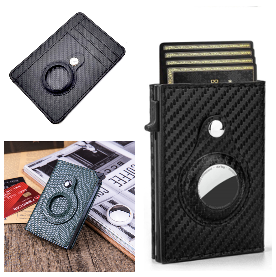 RFID Men's Wallet: Black Card Holder