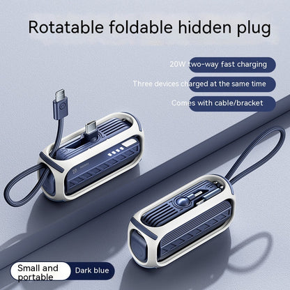 Capsule 20W Fast Charge Folding Bracket 5000mAh Mini Power Bank