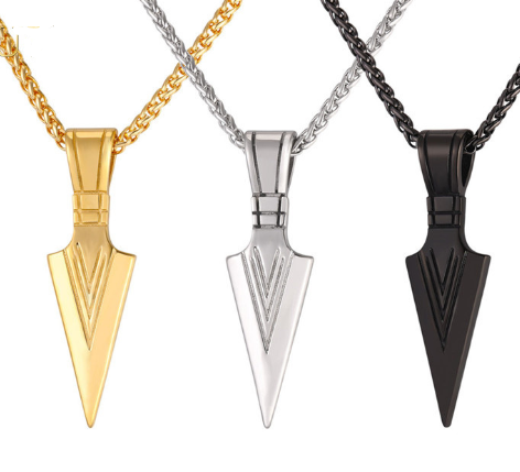 Stainless Steel Spear Necklace