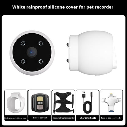 Pets Recorder Pet Tracker Collar Dogs and Cats Viewing Angle Motion Recording Camera