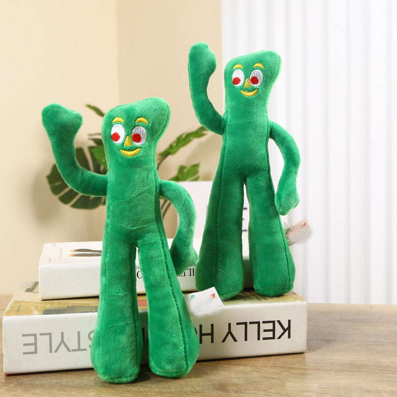 Multipet Gumby Plush Filled Dog Toy Green