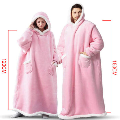 Winter Hoodie Blanket: Oversized Warm Pullover