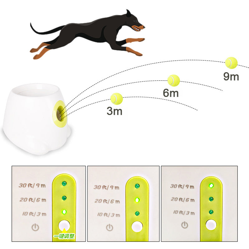 Automatic Pet Dog Chasing Toy Funny Interactive Pet Throwing Catapult Interactive Dog Ball Throwing Device Interactive Pet Toy