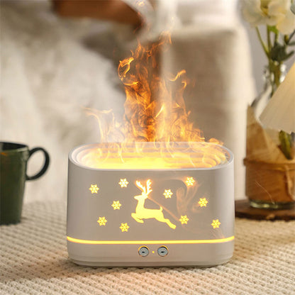 Elk Flame Humidifier: Christmas Home Decor