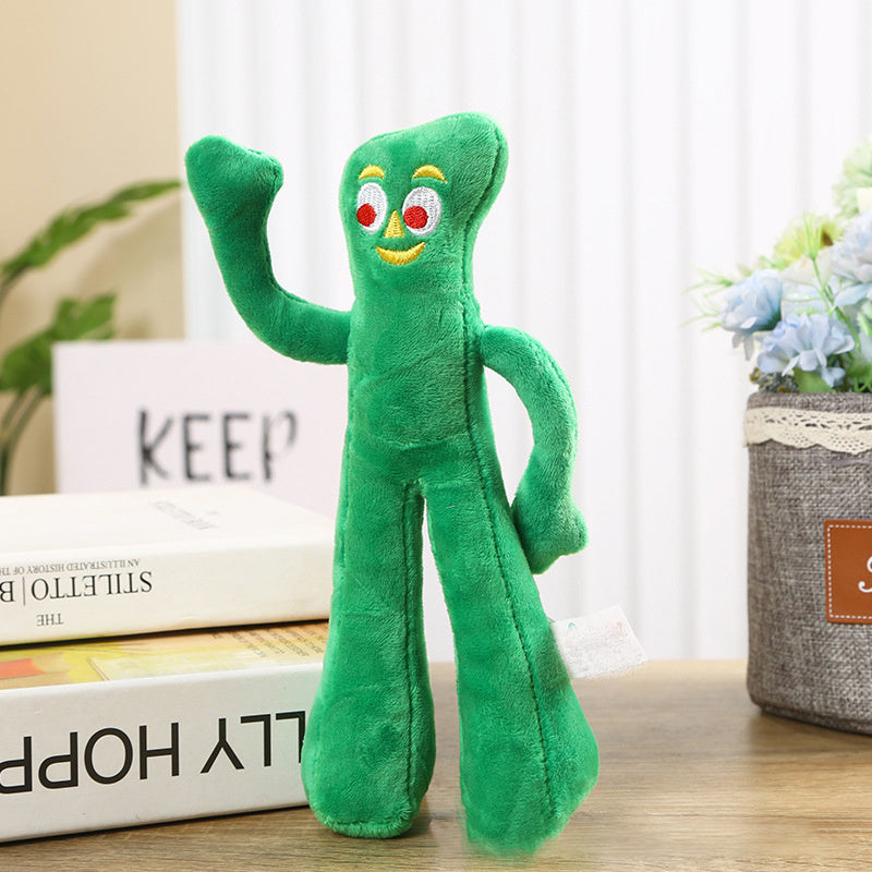 Multipet Gumby Plush Filled Dog Toy Green