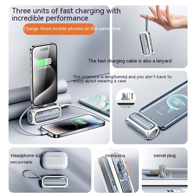 Capsule 20W Fast Charge Folding Bracket 5000mAh Mini Power Bank