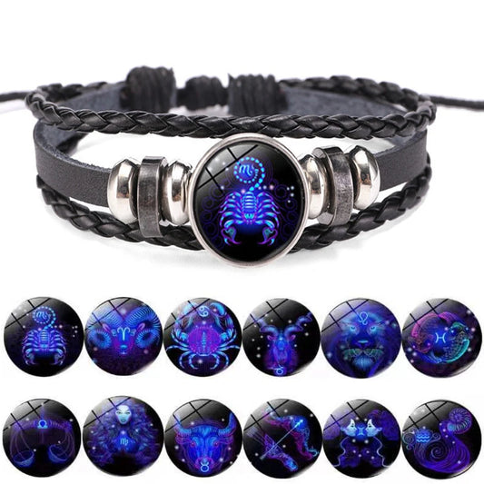 Galactic Glow Astrological Charm Bracelets