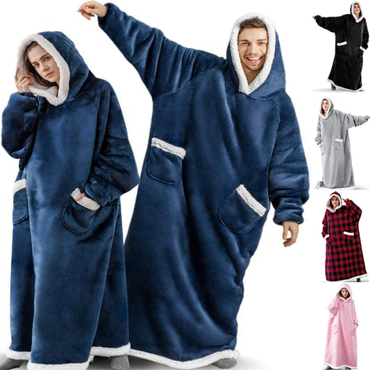 Winter Hoodie Blanket: Oversized Warm Pullover