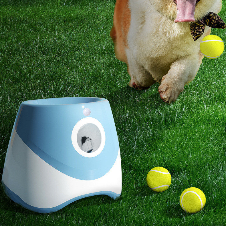 Automatic Throwing Ball Thrower Tennis Launcher Funny Dog Toy