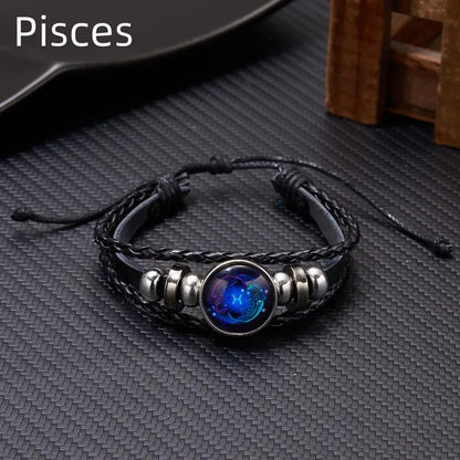 Galactic Glow Astrological Charm Bracelets